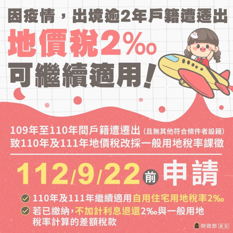 地價稅自用住宅需符合4大條件!9/22前申請才有優惠 | 國峯厝好貸 地價稅自用住宅