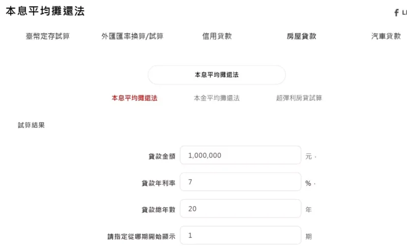 房屋抵押貸款試算|月付金、還款方式差異大?7個試算網站推薦 | 國峯厝好貸 房屋抵押貸款試算