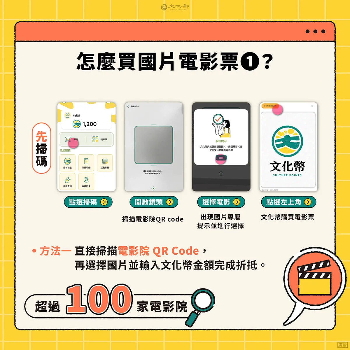 如何用文化幣買國片電影片